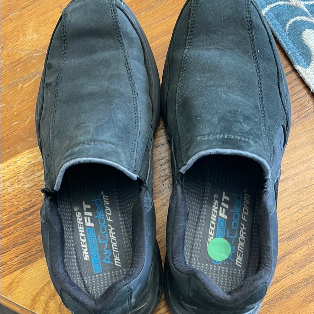 Skechers Black Loafers Slip-On Shoes